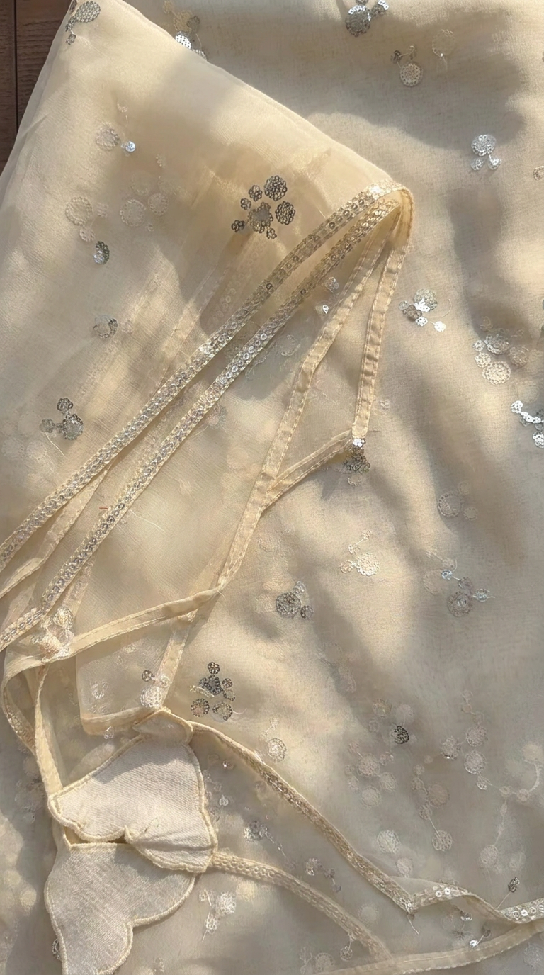 Afsana | 3 PC Organza Dupatta