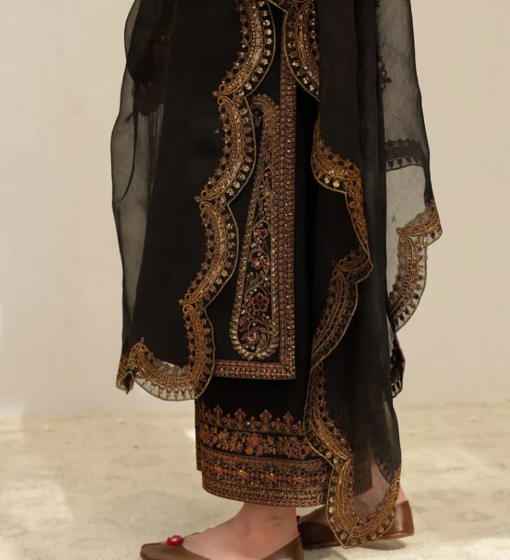 Anarkali | 3PC Organza Dupatta