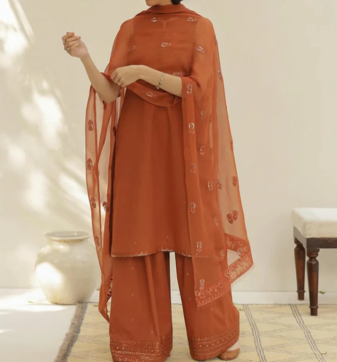 Afreen | 3PC Chiffon Dupatta