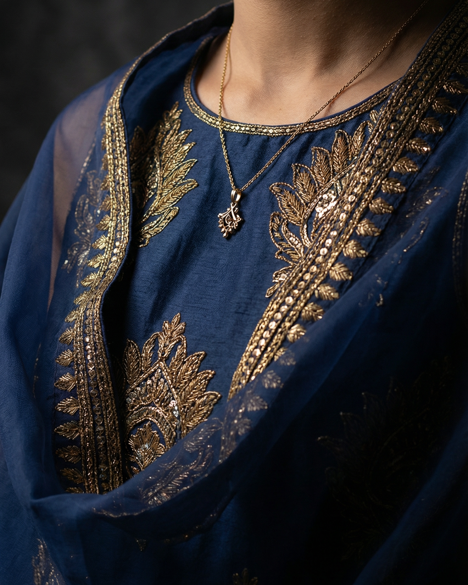 Neelam | 3 PC Organza Dupatta