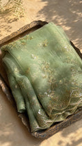 Celeste | Organza Dupatta | Green