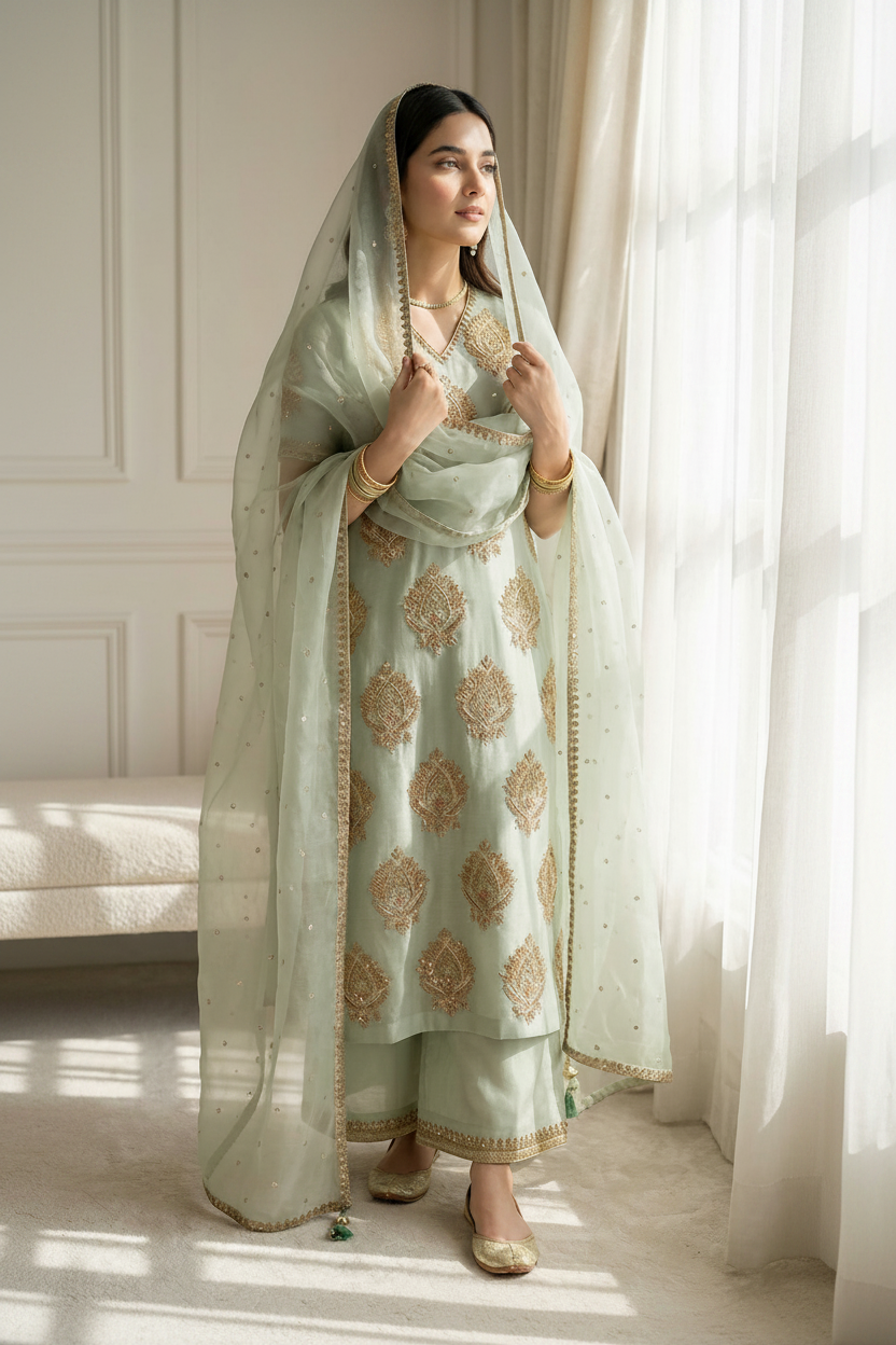Dilruba | 3 PC Organza Dupatta
