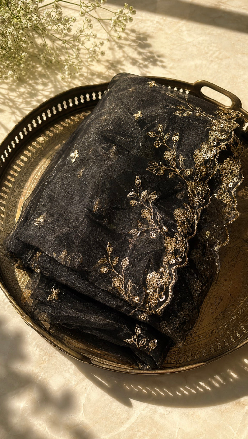 Dreamveil | Organza Dupatta | Black