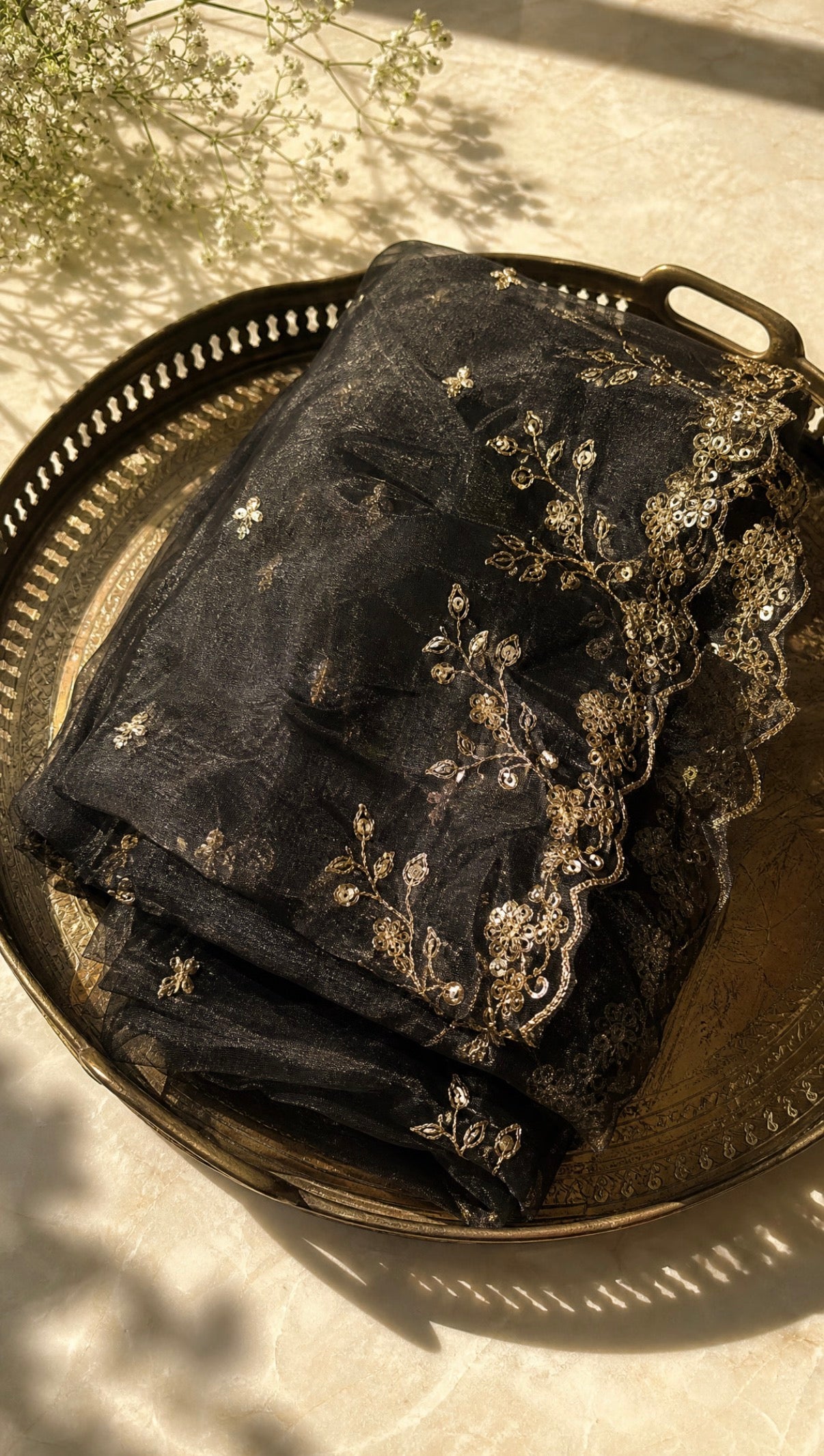 Dreamveil | Organza Dupatta | Black