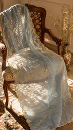 Starlight | Organza Dupatta I Sky Blue