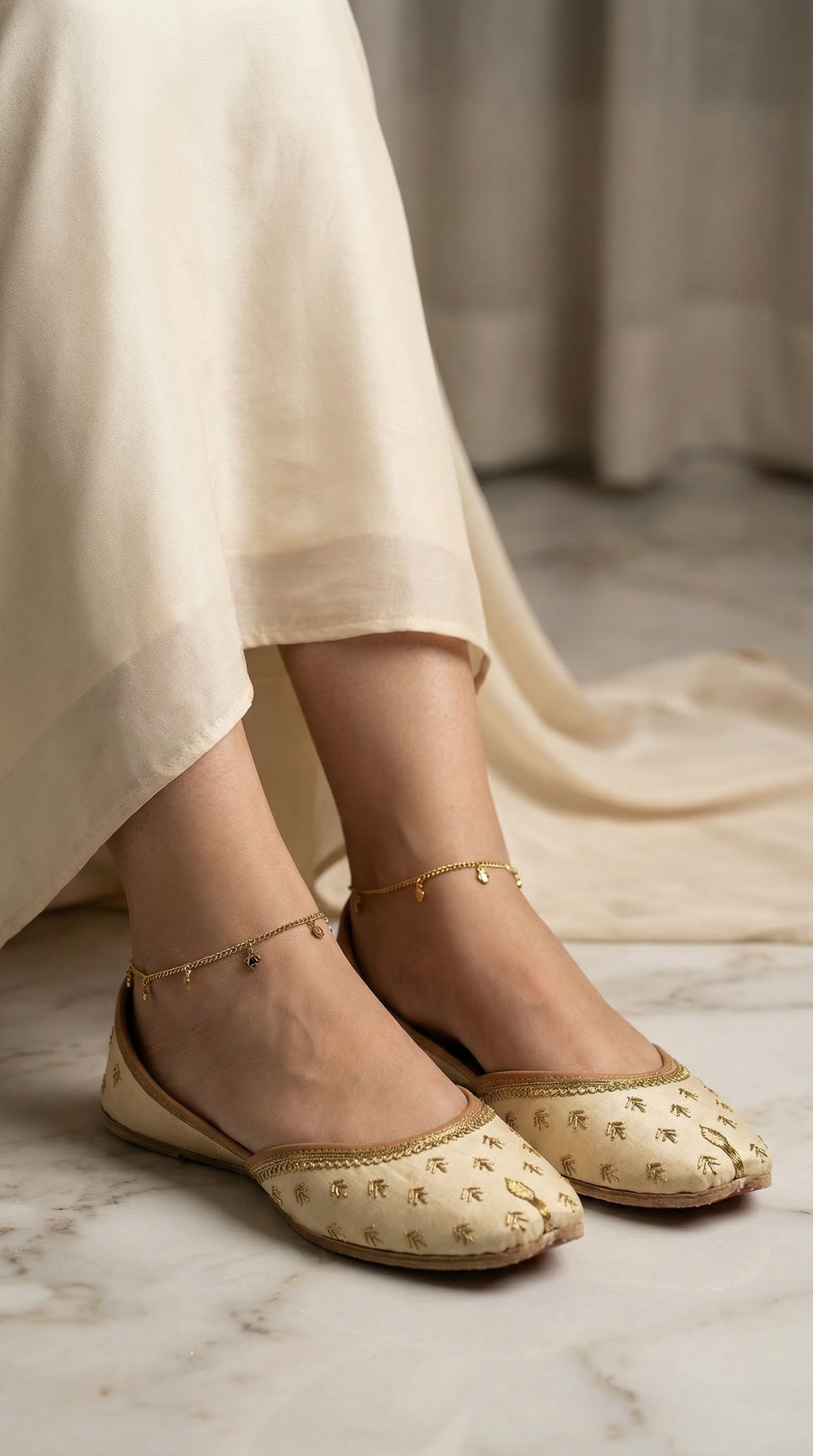 Shahi| Fancy Khussa | Ivory