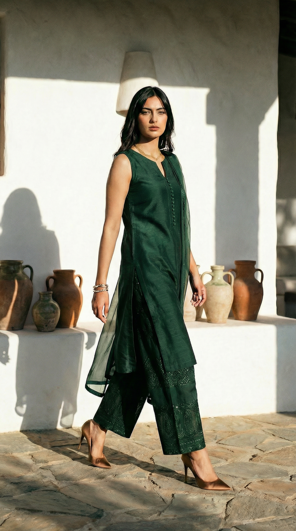 Haryali | 3 PC Chiffon Dupatta