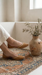 Asal | Leather Khussa | Tan
