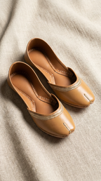 Asal | Leather Khussa | Tan