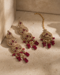 Maharani's Fire Ornate Jewelry Set for Women