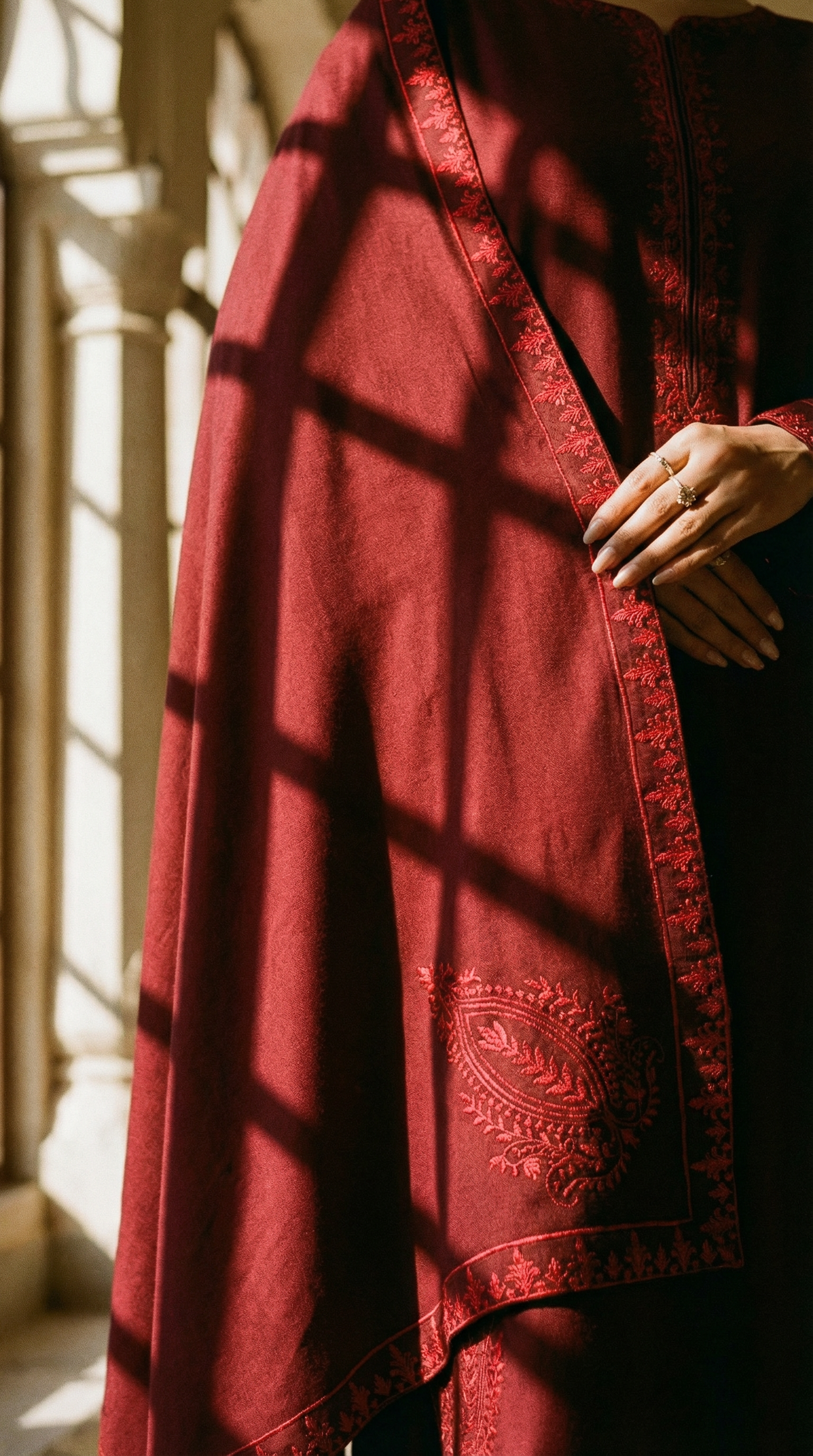 Junoon | 3 PC Embroidered Dupatta
