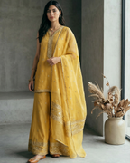 Sunehri | 3PC Organza Dupatta