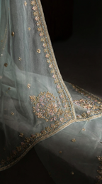 Asman | 3 PC Organza Dupatta