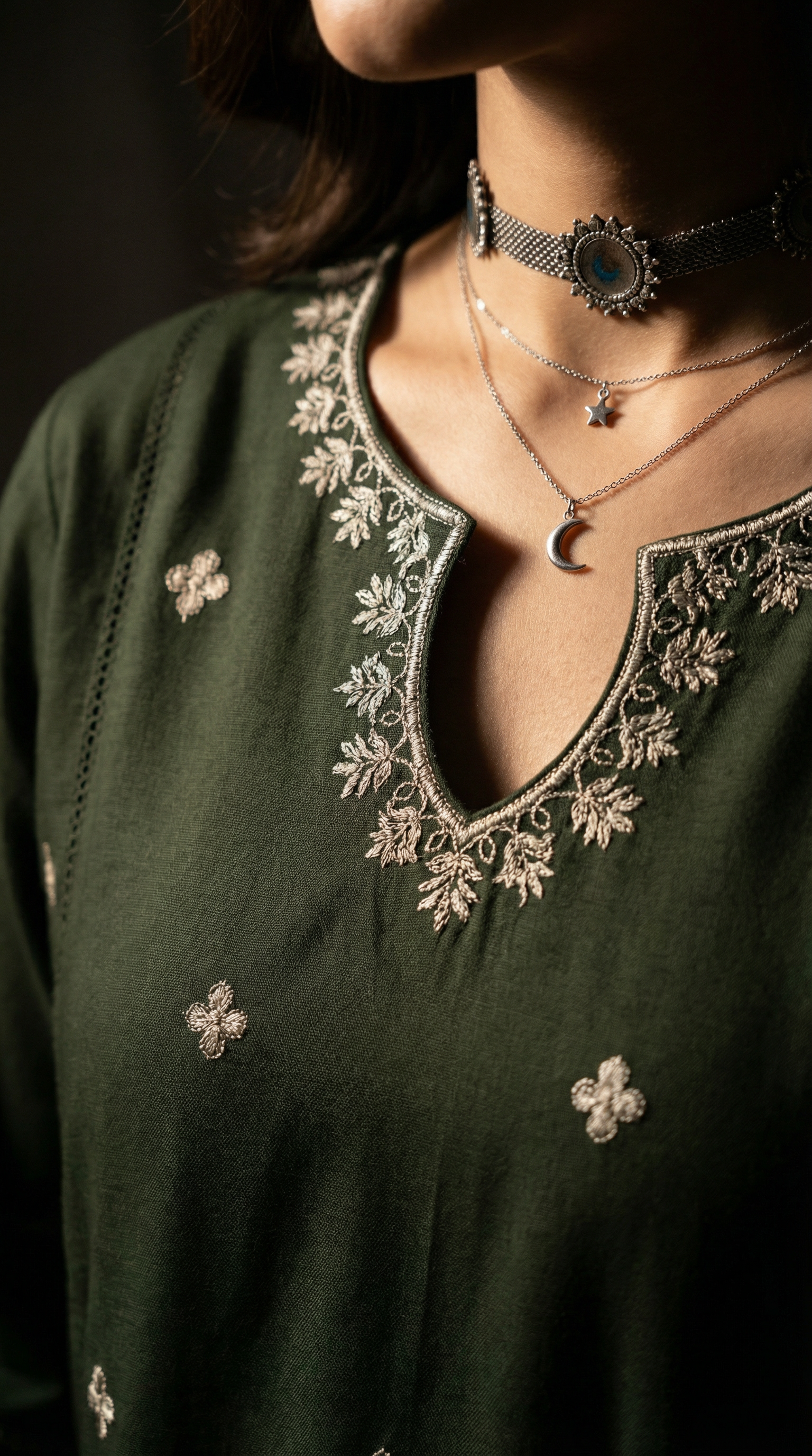 Deep Green Dress