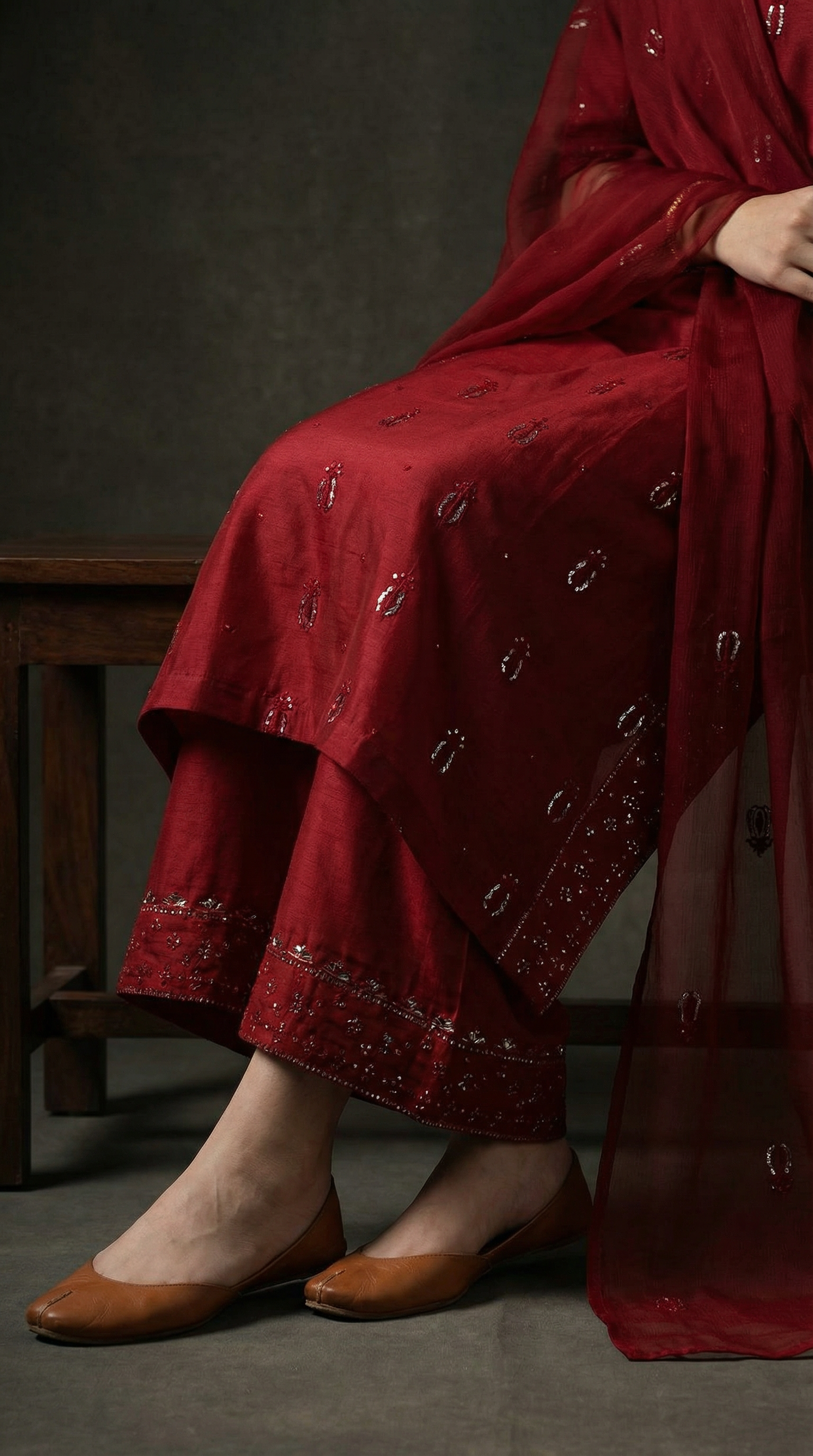 Tamana | 3 PC Organza Dupatta