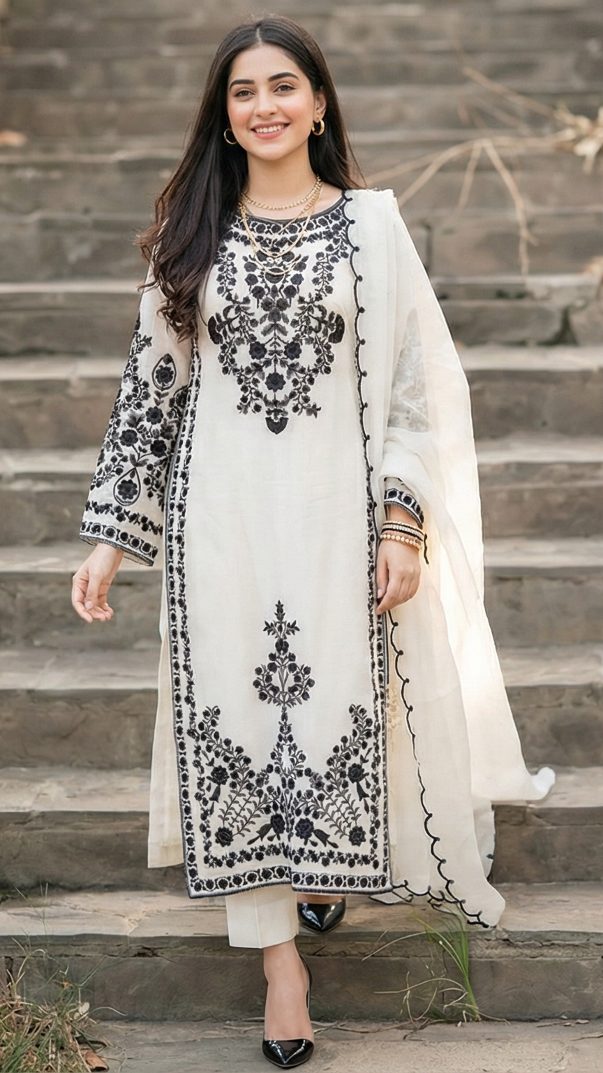 Suroor | 3 Piece Organza