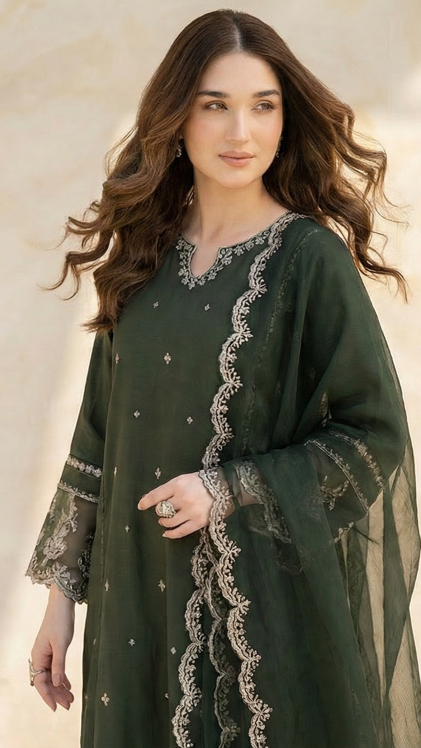 Deep Green Dress