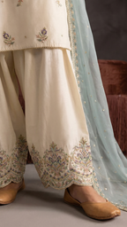 Asman | 3 PC Organza Dupatta