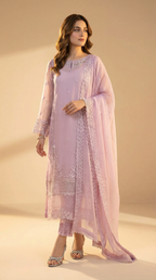 Lilac Pink Chiffon Dress