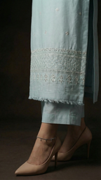 Delpazir | 3 PC Organza Dupatta