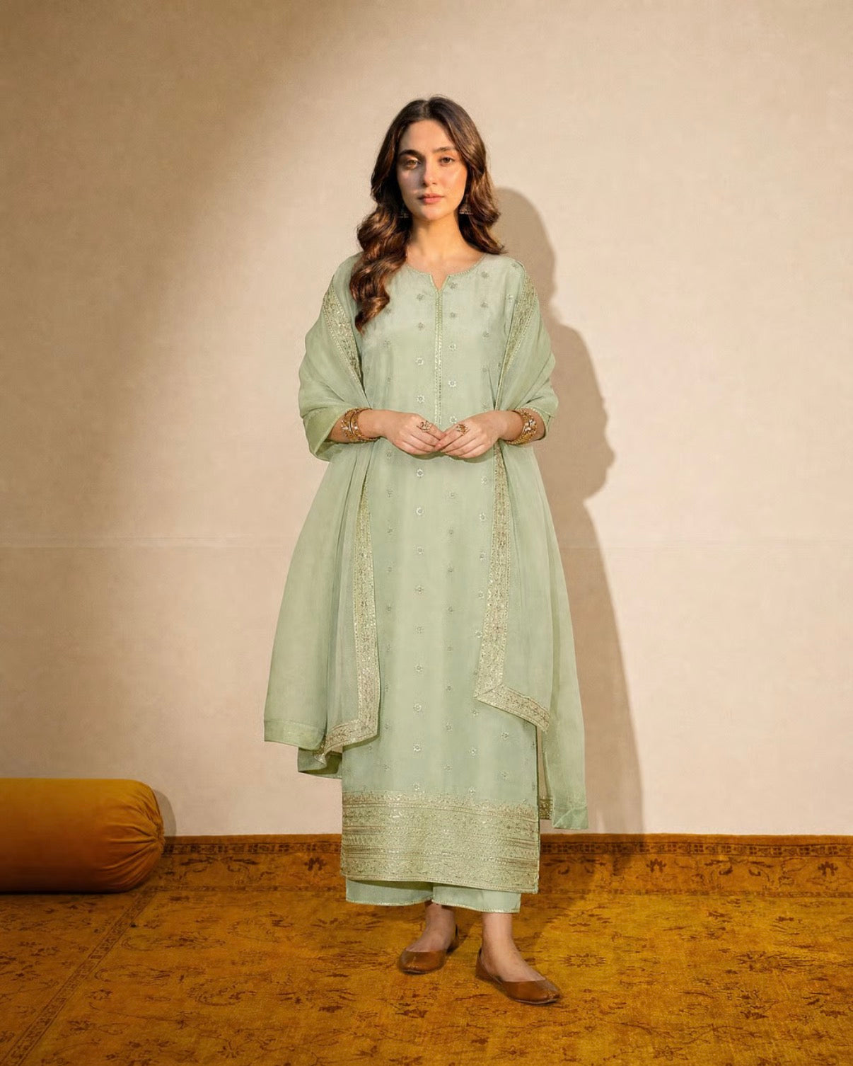 Riwaayat | 3PC Organza Dupatta