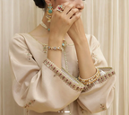 Aab | 3 PC Organza Dupatta