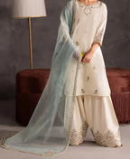 Asman | 3 PC Organza Dupatta