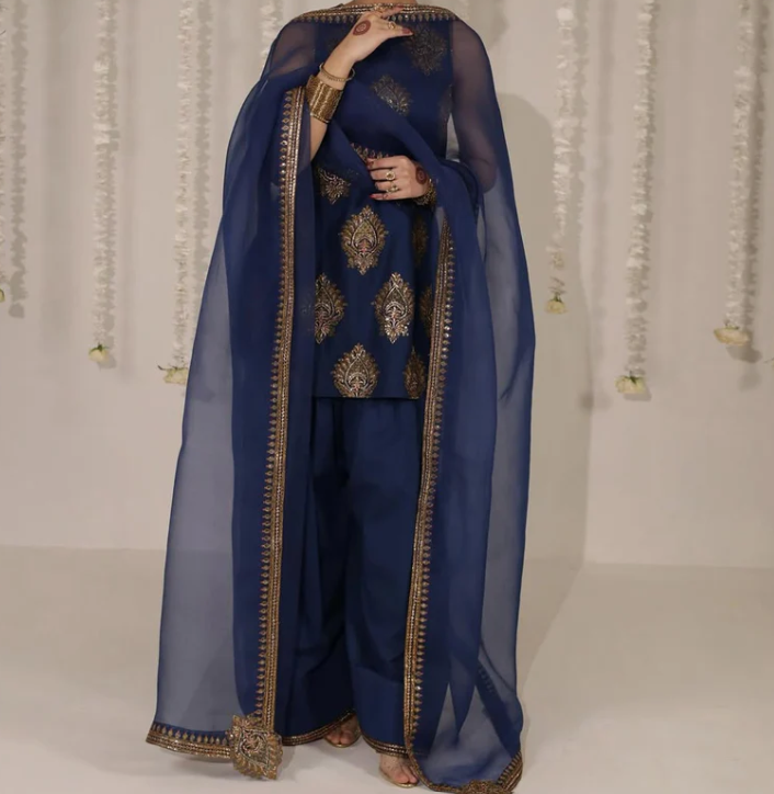 Neelam | 3 PC Organza Dupatta