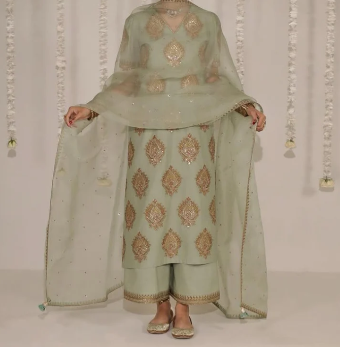 Dilruba | 3 PC Organza Dupatta