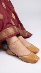Asal | Leather Khussa | Tan