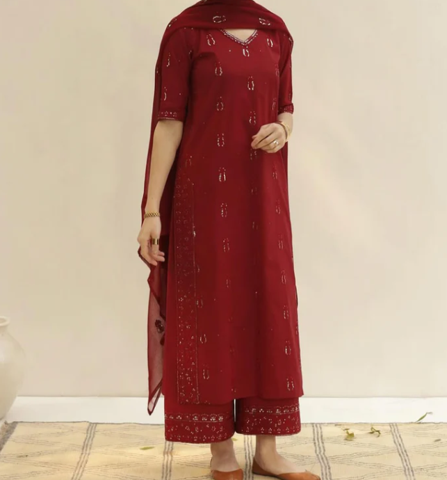 Tamana | 3 PC Organza Dupatta
